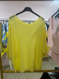 Maglia gialla con fiocchi